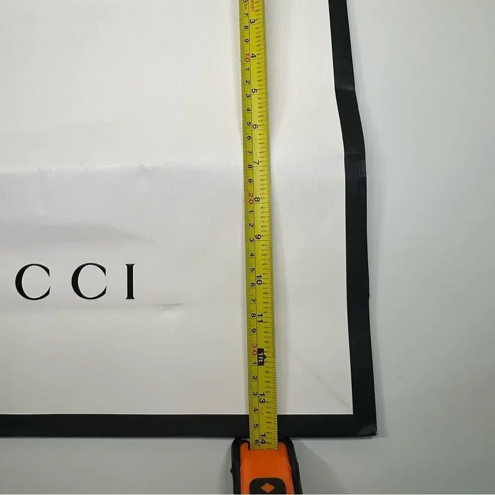 Gucci | Large Gift Bag | White/Black | 18.75 W x 14 H x 6.75 D inch